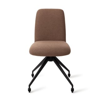 Jesper Home Taiwa Rustic Rye Eetkamerstoel - Glide Black
