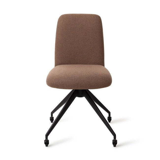 Jesper Home Taiwa Rustic Rye Eetkamerstoel - Glide Black