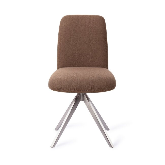 Jesper Home Taiwa Rustic Rye Eetkamerstoel - Turn Steel
