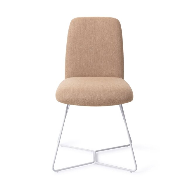 Jesper Home Taiwa Whisper Wheat Eetkamerstoel - Beehive White