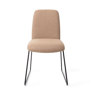 Jesper Home Taiwa Whisper Wheat Eetkamerstoel - Slide Black