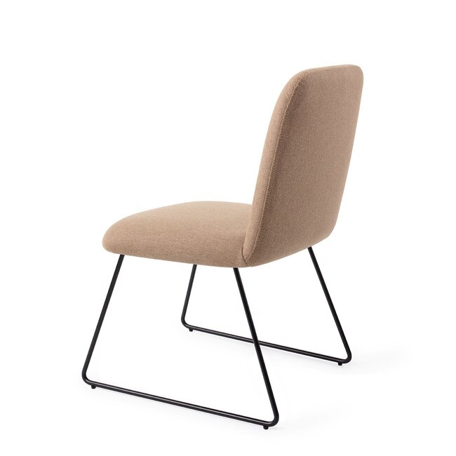 Jesper Home Taiwa Whisper Wheat Eetkamerstoel - Slide Black