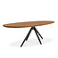 Hippestoelen  Eettafel Delfi | Walnut