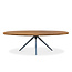 Hippestoelen  Eettafel Delfi | Walnut