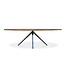 Hippestoelen  Eettafel Delfi | Walnut