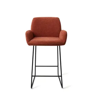 Jesper Home Misaki Cosy Copper Barkruk - Slide Black (L)