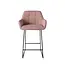 Jesper Home Noto Barkruk - Vintage Rose Slide Black (L)
