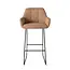 Jesper Home Noto Barkruk - Toasted Toffee Slide Black (H)
