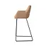 Jesper Home Noto Barkruk - Toasted Toffee Slide Black (H)