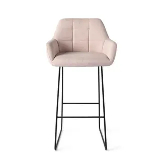 Jesper Home Noto Barkruk - Petal Pink Slide Black (H)