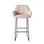 Jesper Home Noto Barkruk - Petal Pink Slide Black (H)