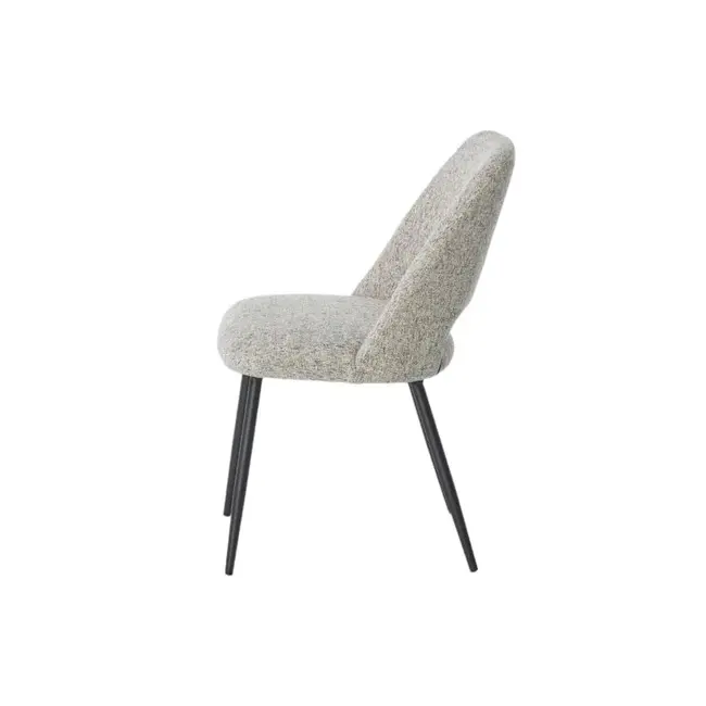 Eetkamerstoel Alfi - Oasis Khaki - Fix black
