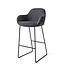 Jesper Home Kushi Barkruk Black out  - Slide Black (H)