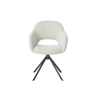 Eetkamerstoel Brentos | Sneak Linen - Turn black
