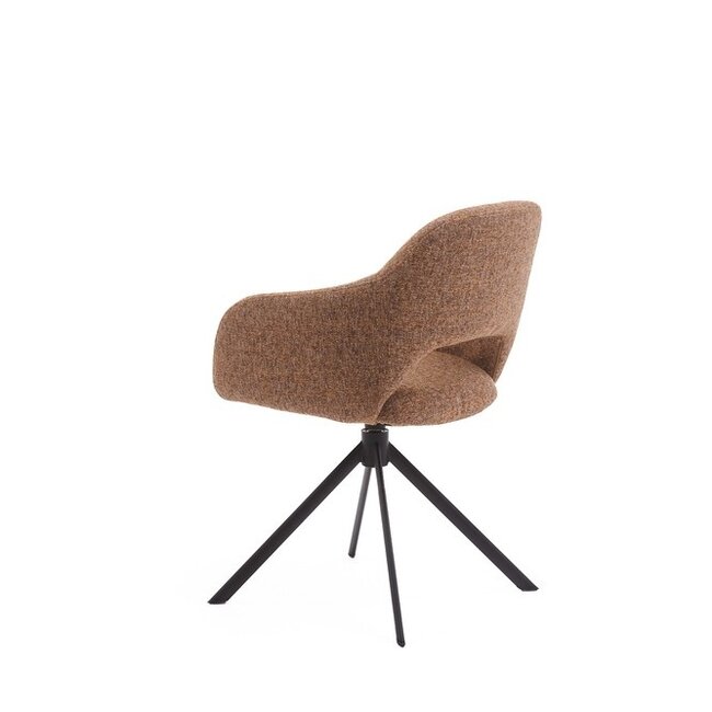 Eetkamerstoel Brentos | Oasis caramel - Turn black