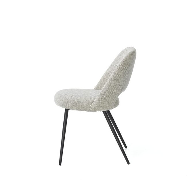 Eetkamerstoel Alfi - Sneak Naturel - Fix black