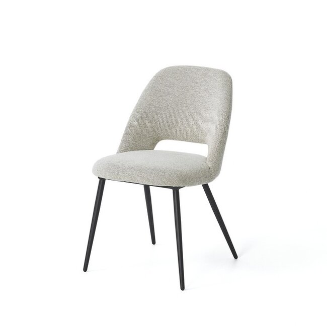 Eetkamerstoel Alfi - Sneak Naturel - Fix black
