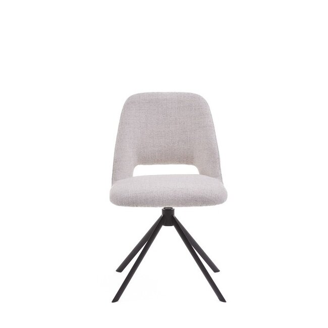 Eetkamerstoel Alfi - Swivel - Oasis Naturel - Swivel black