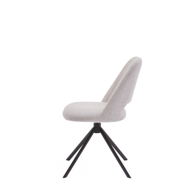 Eetkamerstoel Alfi - Swivel - Oasis Naturel - Swivel black