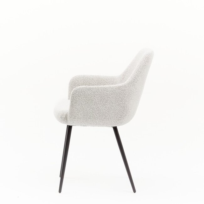 Eetkamerstoel Cyprus  | Alpine Champagne - Fix black