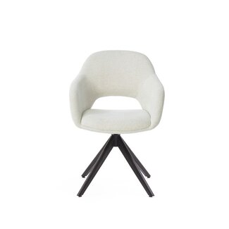 Eetkamerstoel Brentos - Sneak Linen - Oak Smoke Black