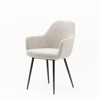 Eetkamerstoel Cyprus | Sneak Naturel - Fix black