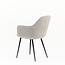 Eetkamerstoel Cyprus | Sneak Linen - Fix black