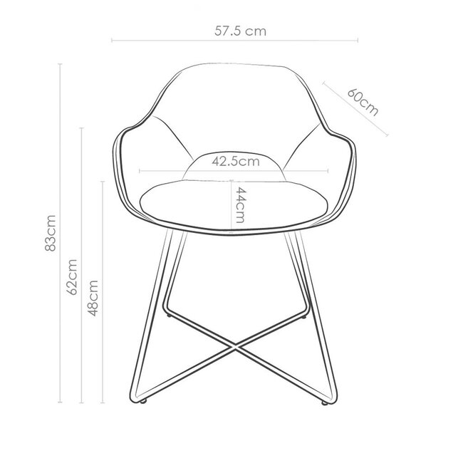Eetkamerstoel Milazzo - Sneak Shitake