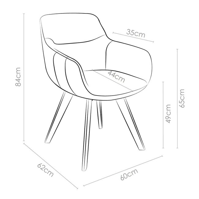 Eetkamerstoel Oria - Mito 01