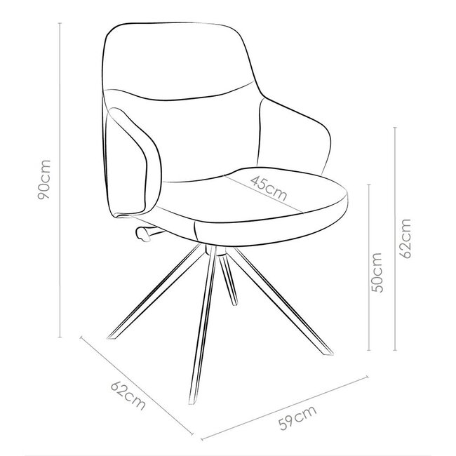 Eetkamerstoel Mari - Sneak Linnen