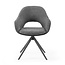 Eetkamerstoel Modena - Sneak Grey 65 x Bull Antracite 67