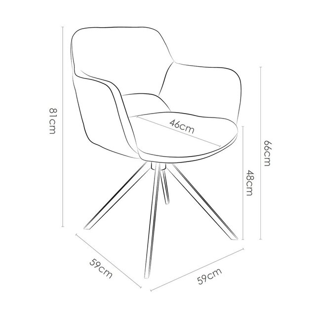 Eetkamerstoel Cosy 2.0 - Oasis Shell
