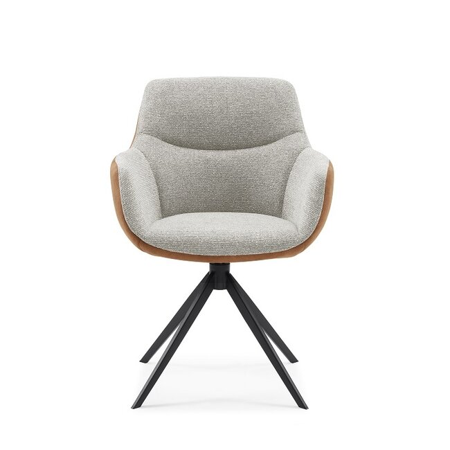 Eetkamerstoel Fiora - Sneak Naturel 01 x Bull Brown 15