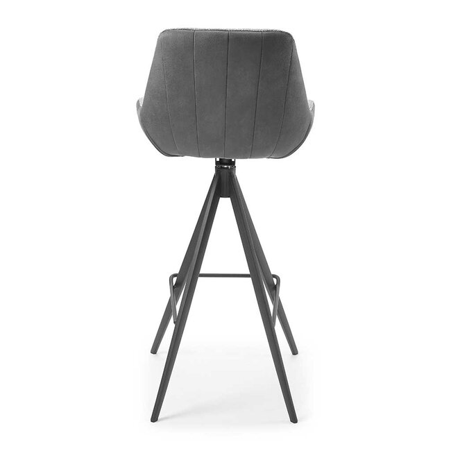 Barkruk Fiora - Sneak Grey 65 x Bull Antracite 67 | 75 cm