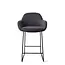 Jesper Home Kushi Barkruk Black out  - Slide Black (L)