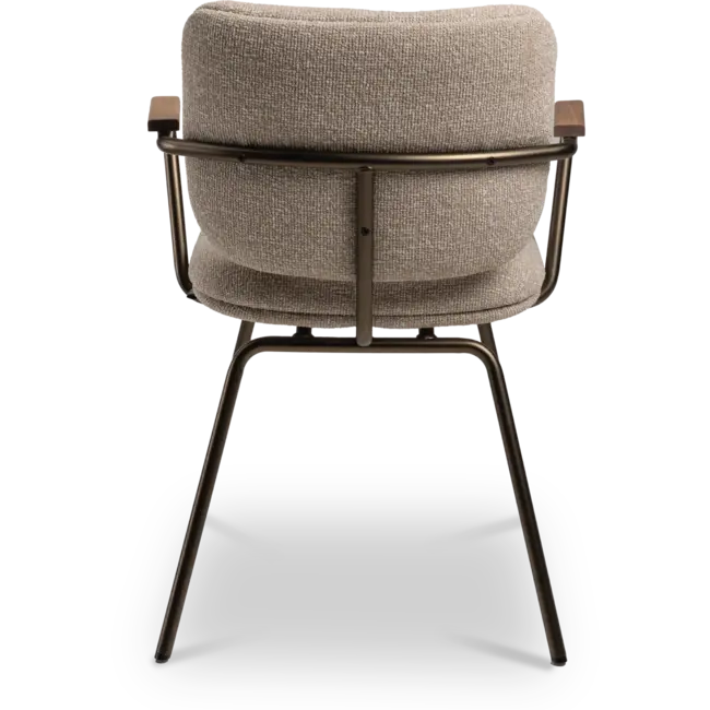 Dyyk Eetkamerstoel Kobe |  Lodge Beige 05 - Fix Anodic Brown