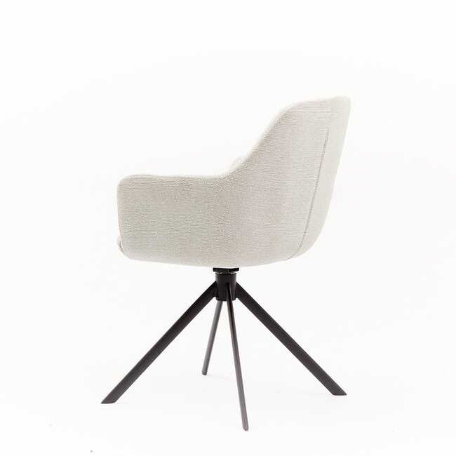 Eetkamerstoel Cyprus | Sneak Linen - Turn black