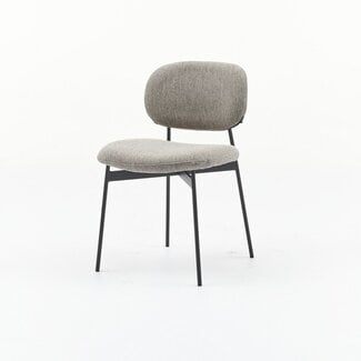 Eetkamerstoel Firenze  | Light grey - Fix Black