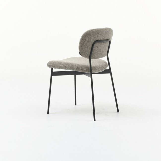 Eetkamerstoel Firenze  | Light grey - Fix black