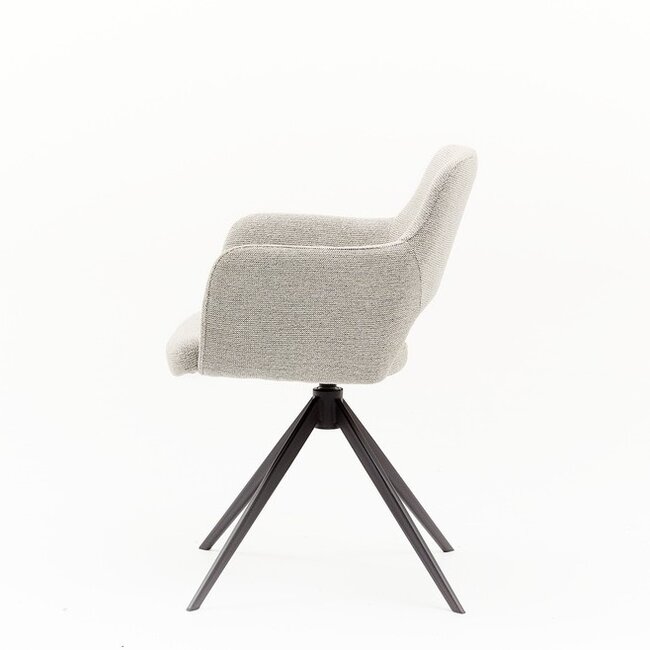 Eetkamerstoel Cosy | Turn - Sneak Naturel - Turn black