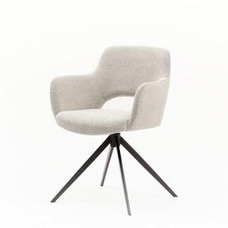 Eetkamerstoel Cosy | Turn - Sneak Naturel - Turn black