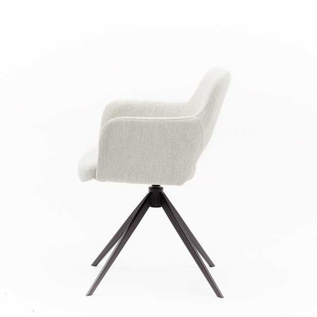 Eetkamerstoel Cosy | Turn -  Lichtgrijs San Remo 901