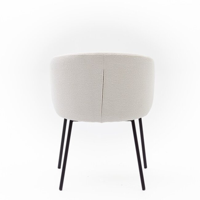 Eetkamerstoel Tono | Alpine Ivory - Fix black