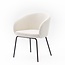 Eetkamerstoel Tono | Alpine Ivory - Fix black