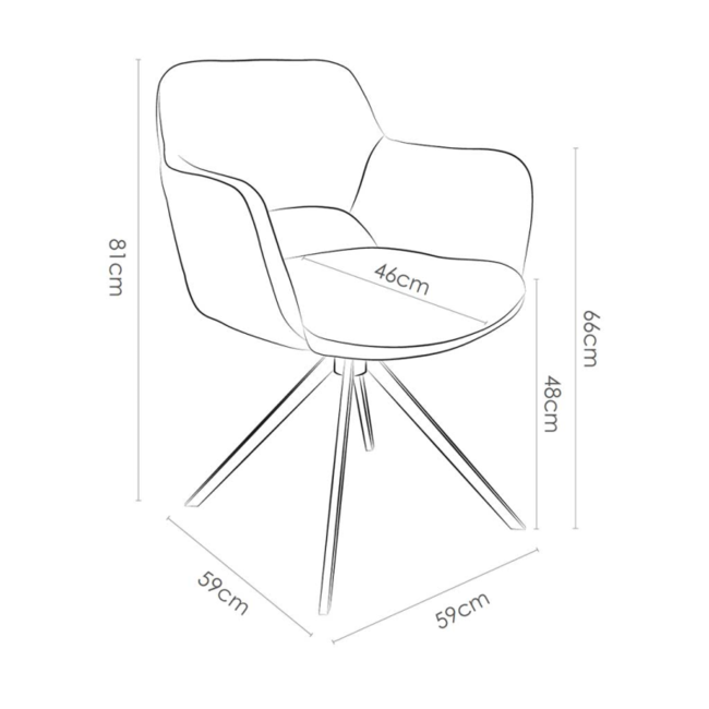 Eetkamerstoel Cosy 2.0 - Sneak Linnen
