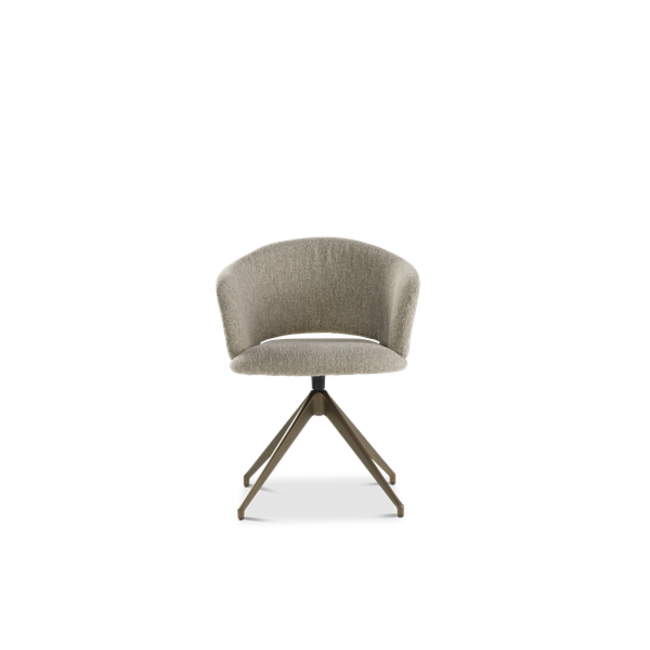 Dyyk Eetkamerstoel Nonna |  Lodge Beige 05 - Turn Anodic Brown