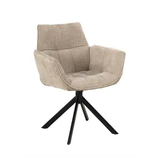 Eetkamerstoel Monaco  | Milan Beige 170 - Turn