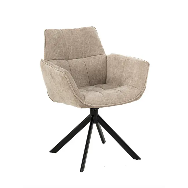 Eetkamerstoel Monaco  | Milan Beige 170 - Turn