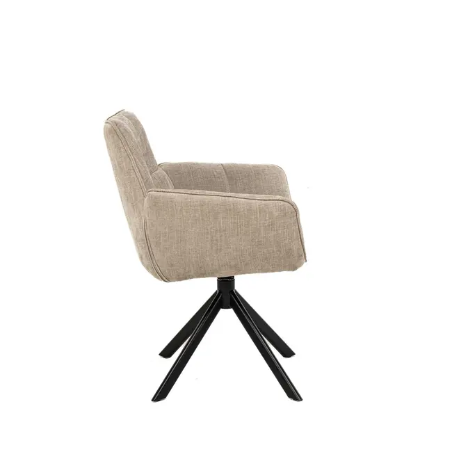 Eetkamerstoel Monaco  | Milan Beige 170 - Turn