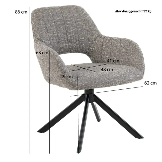 Eetkamerstoel Paris  | Be Trendy Nature 01 - Turn